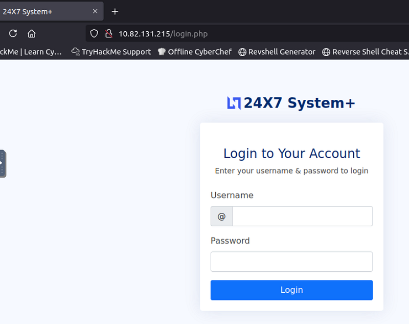 Login portal