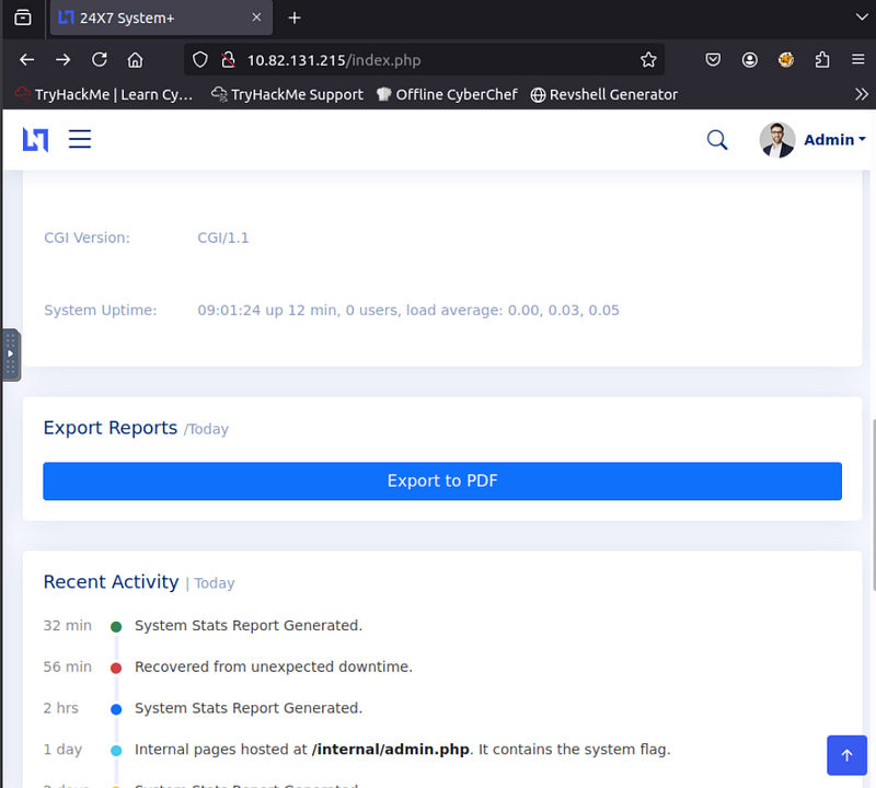 Export to PDF Function