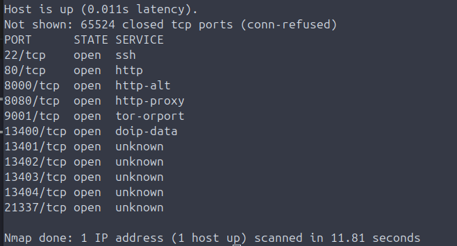 More open ports