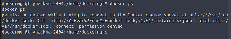 docker error