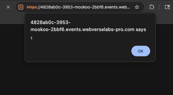 Reflected XSS alert firing